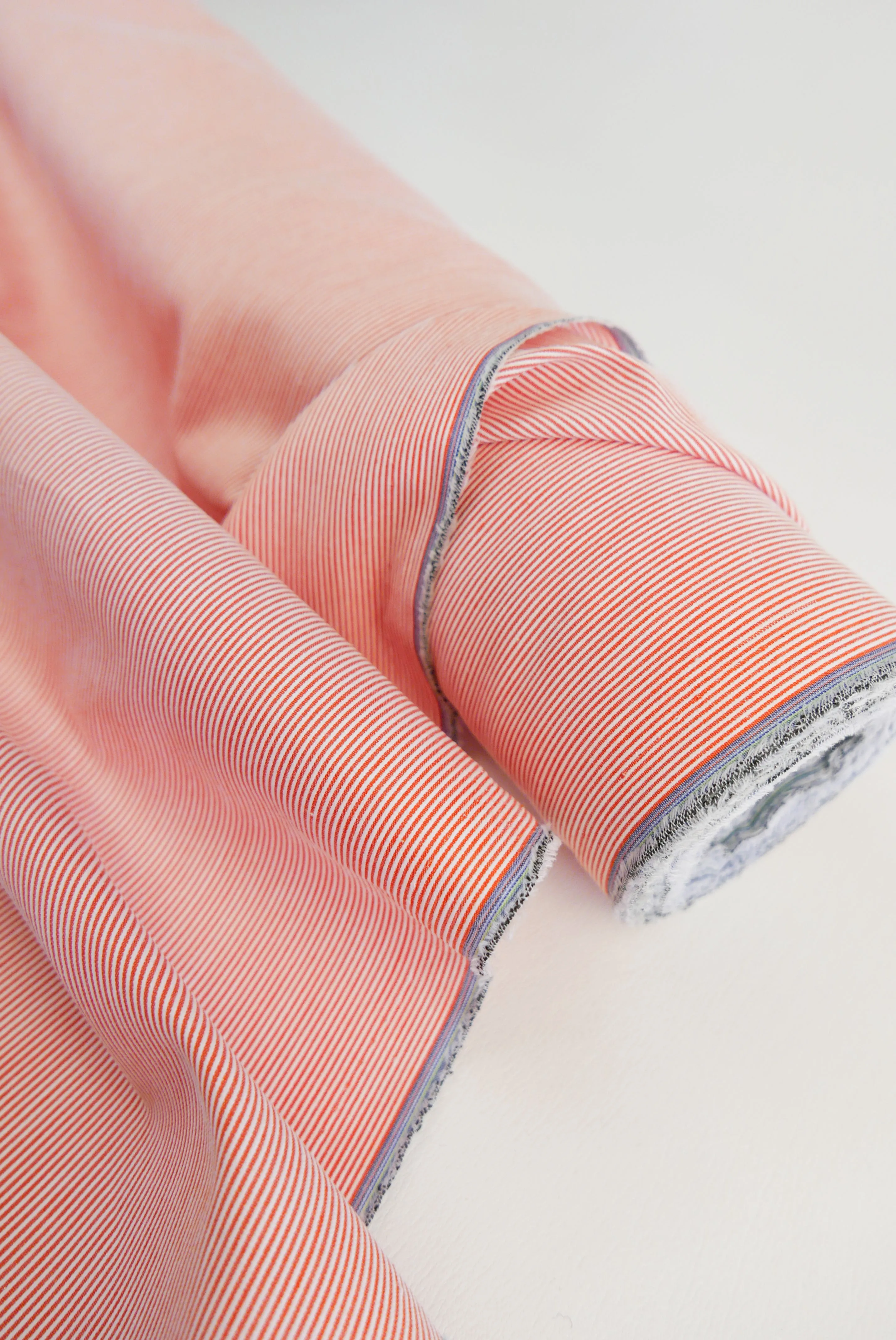 Iona  - Textural Stripe Shirting | Aperol