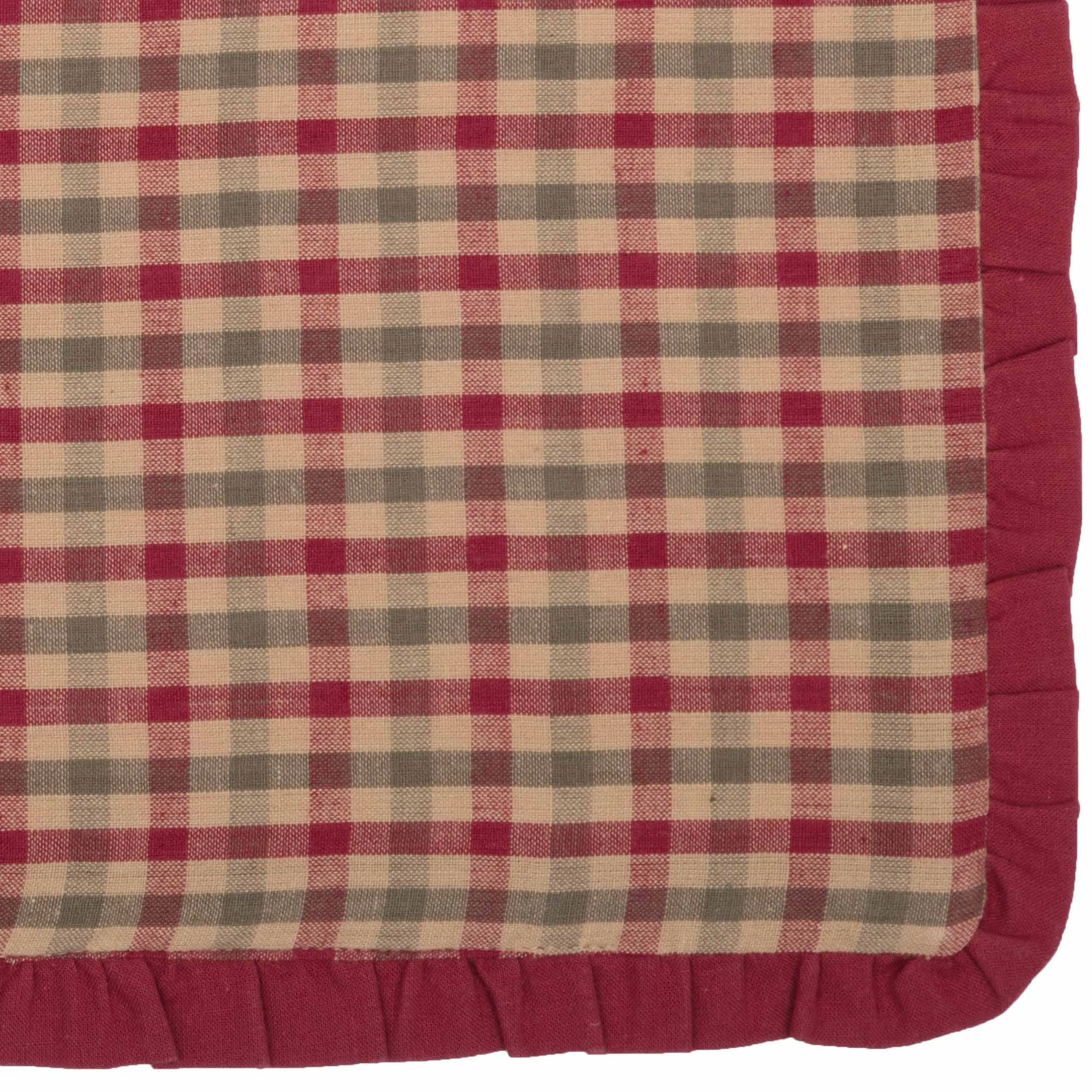 Jonathan Plaid Ruffled Placemat Set of 6 12x18
