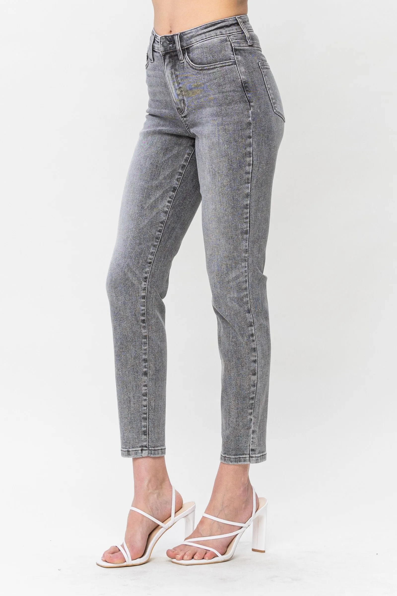 Judy Blue High Waist Stone Wash Slim Denim 88744