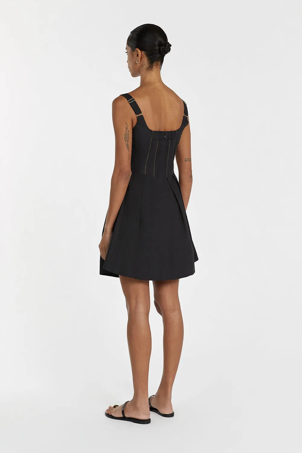 LIDIA BLACK MINI DRESS