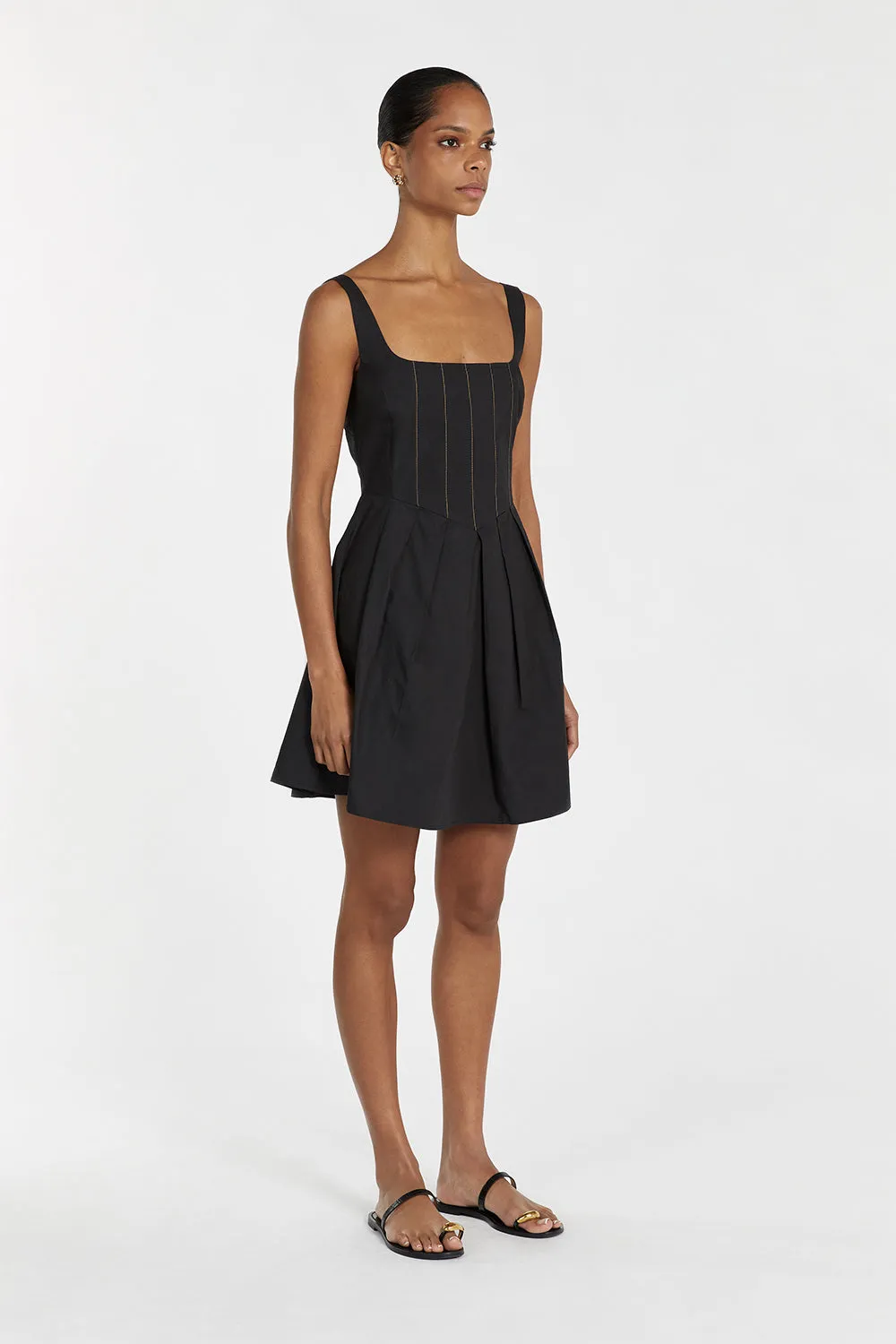 LIDIA BLACK MINI DRESS