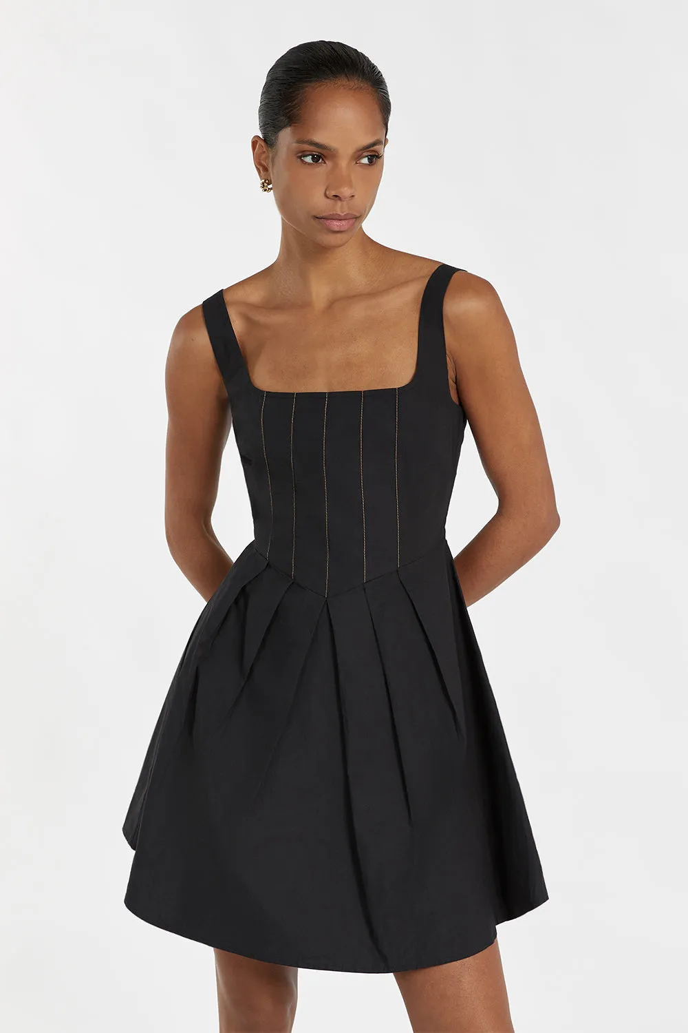 LIDIA BLACK MINI DRESS