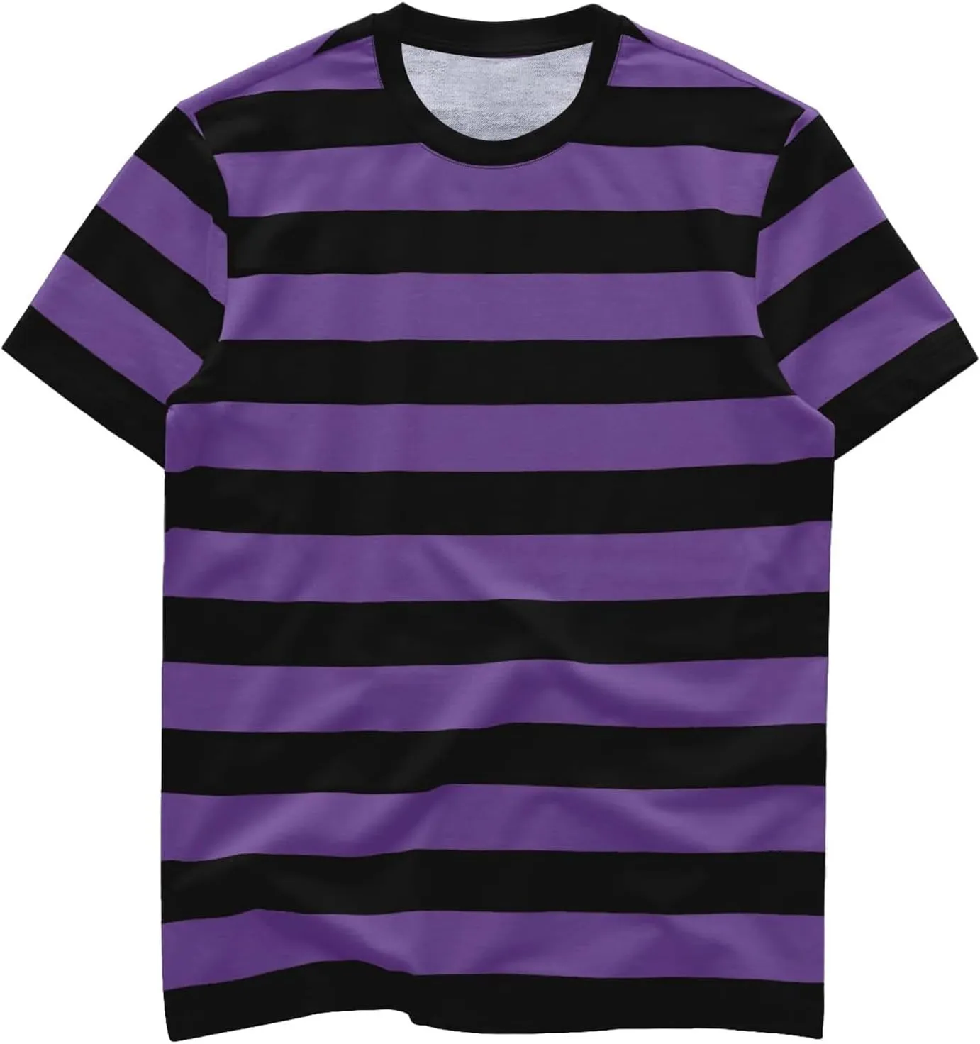 Mens Fashion Striped Short Sleeve Shirt Casual Fitted Everday Work T-Shirts Basic Going Out Travel Tee Tops