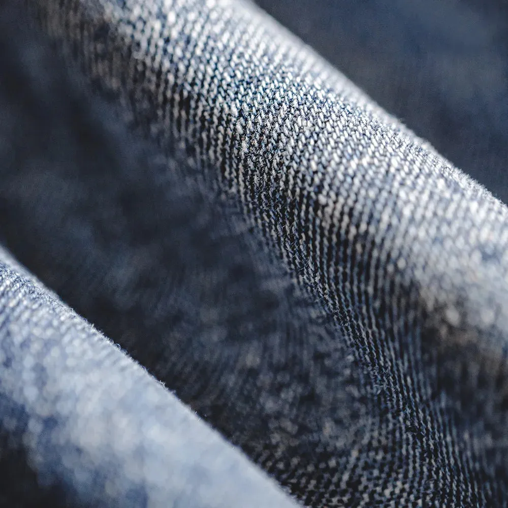 Mens Vintage Ink Graffiti Jeans - Light Blue Wash Straight Pants