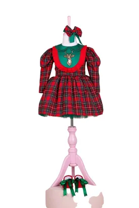 Merry Scottish Pattern Dress Set