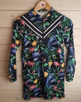 Navy Floral Tunic/Dress (9-10 years)