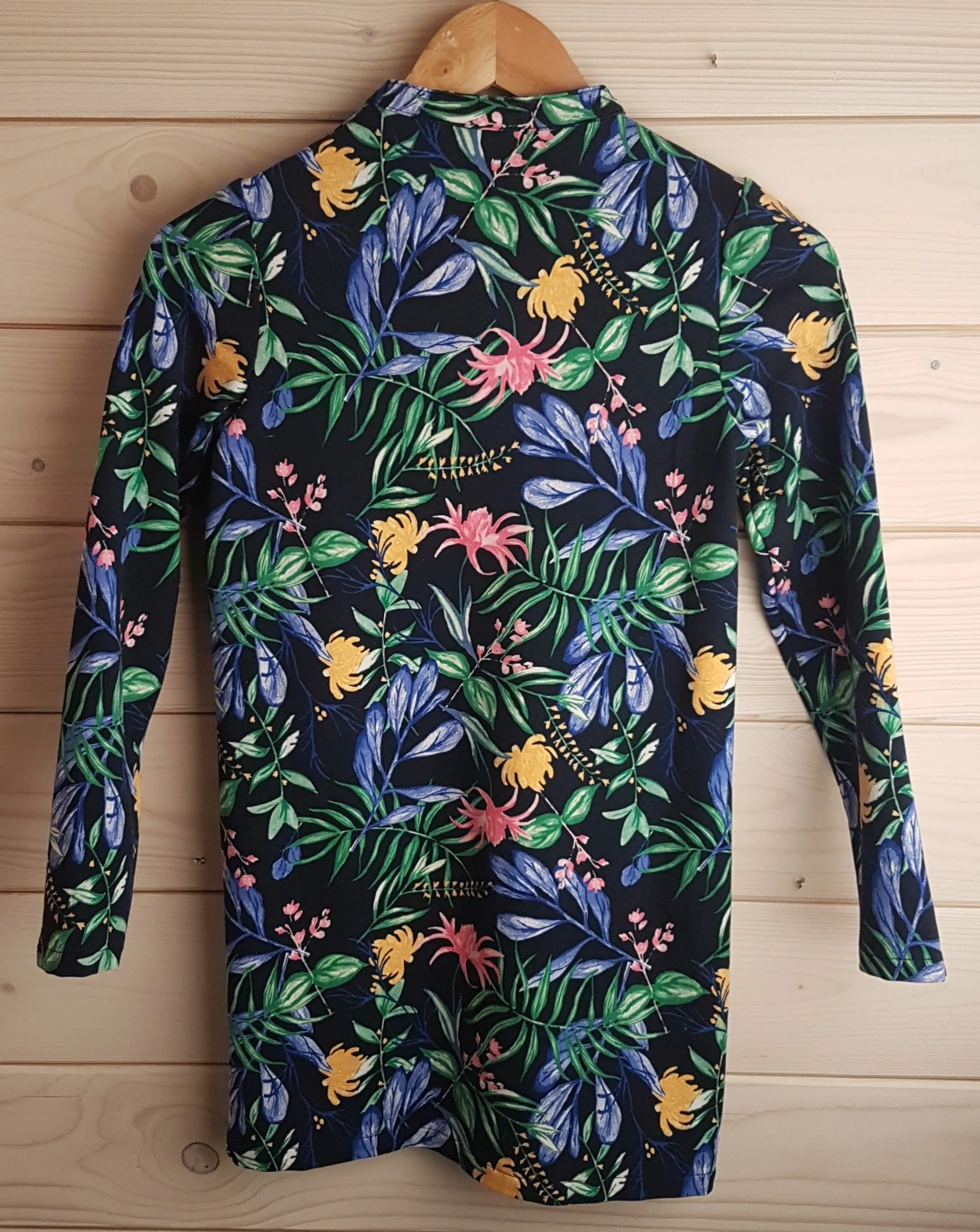 Navy Floral Tunic/Dress (9-10 years)