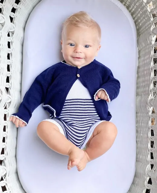 Navy Knit Cardigan