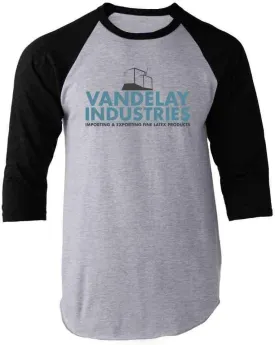 Pop Threads Vandelay Industries Company Logo Retro 90s Graphic Tee T-Shirt for Men