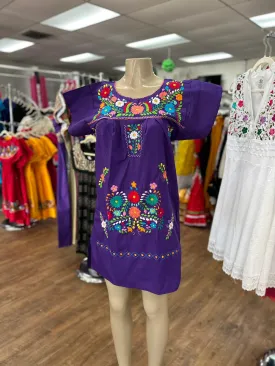 Puebla Purple Dress