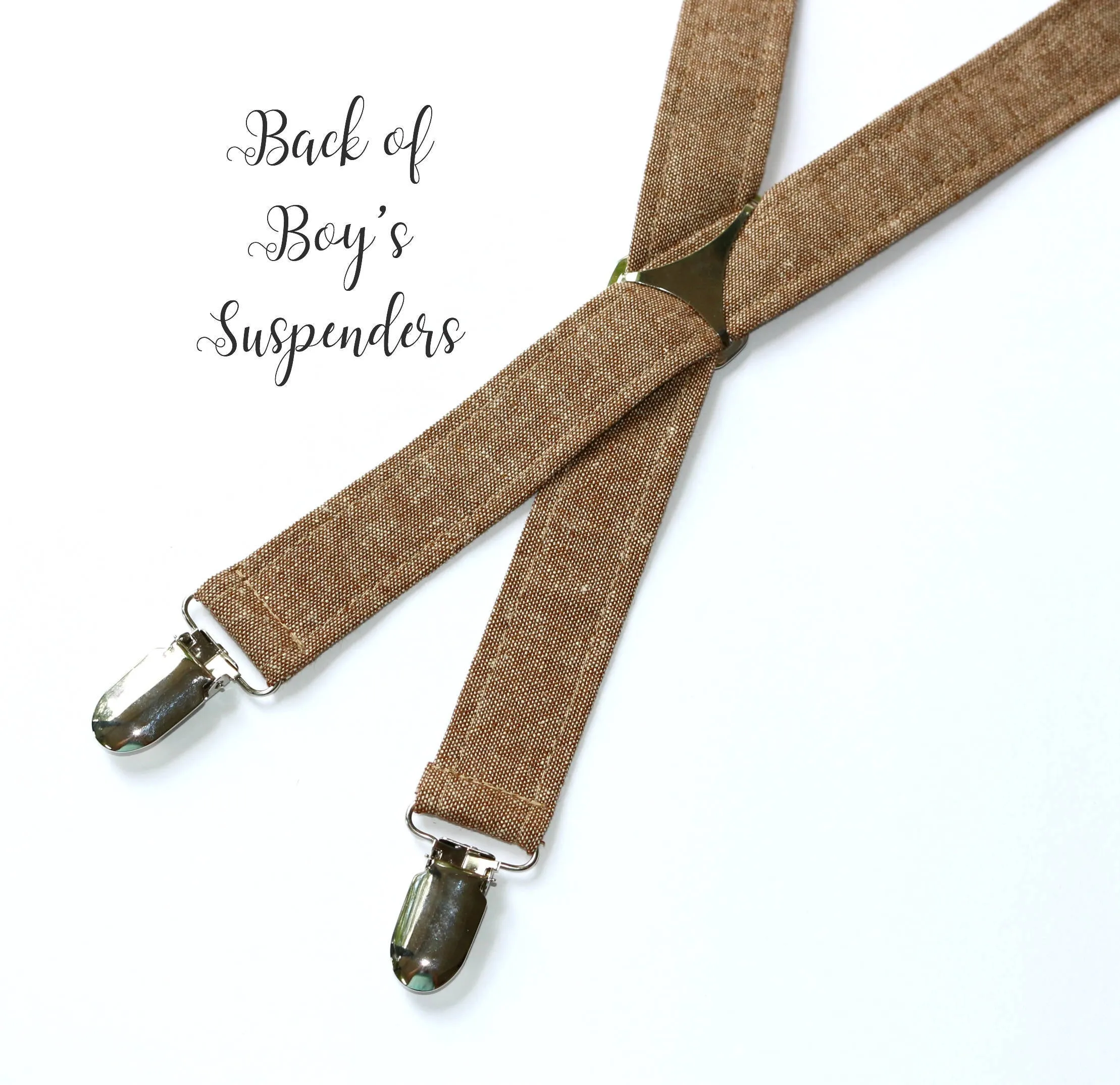 Red Stewart Tartan Suspenders - Boys