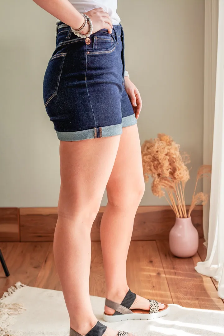 Rolled High-Rise Shorts