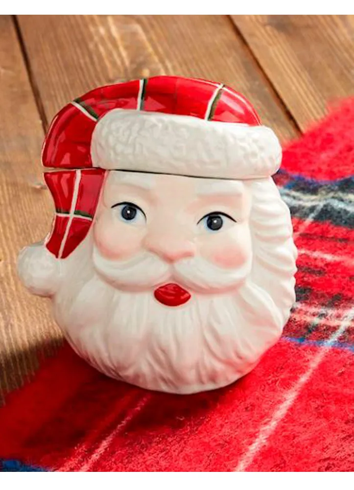 Santa Mini Xmas Cookie Jar by Mud Pie