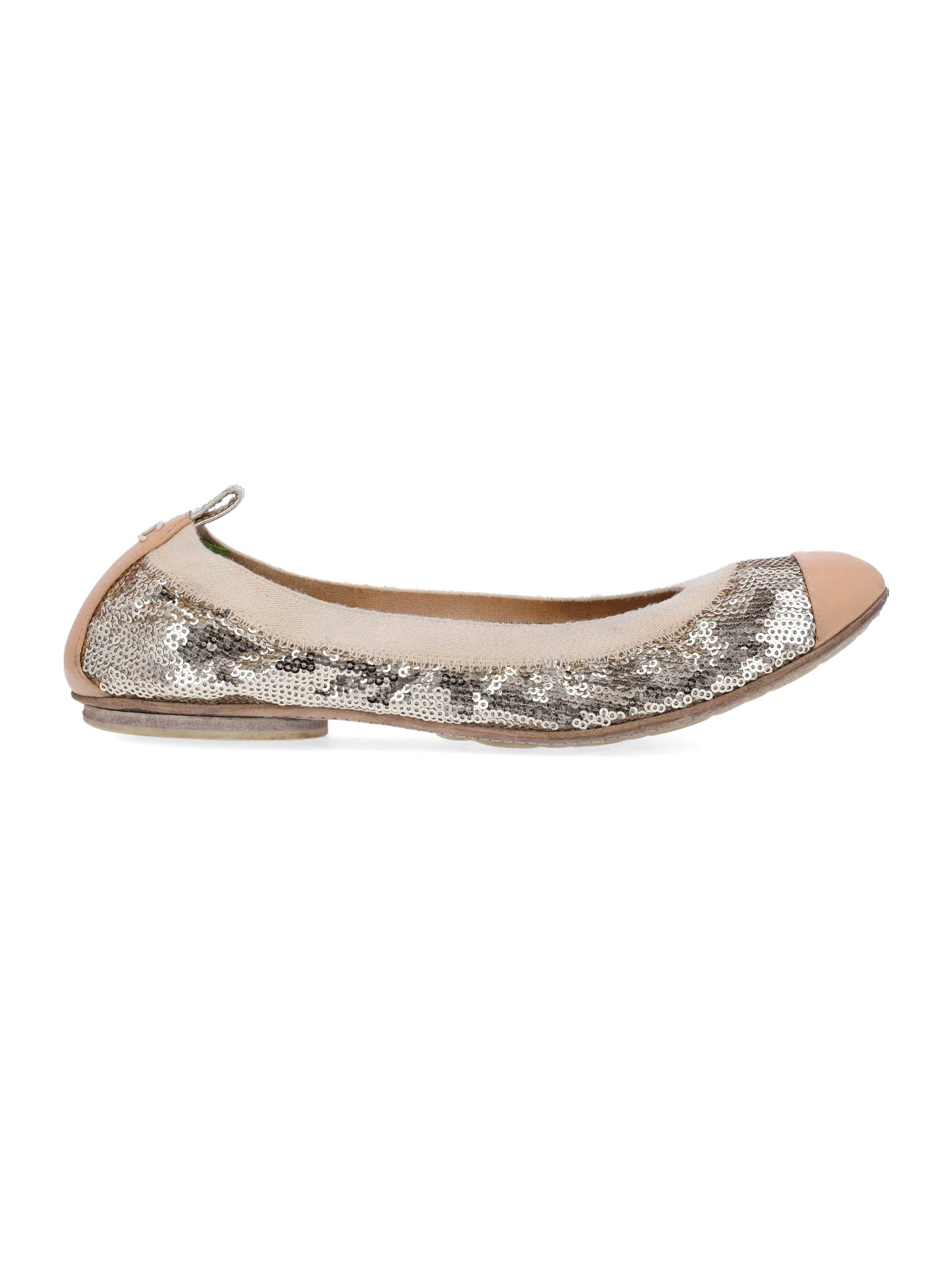 sequin-embellished ballet flats