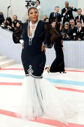 Serena Williams Met Gala 2023 Plus Size Trumpet Maternity Dress