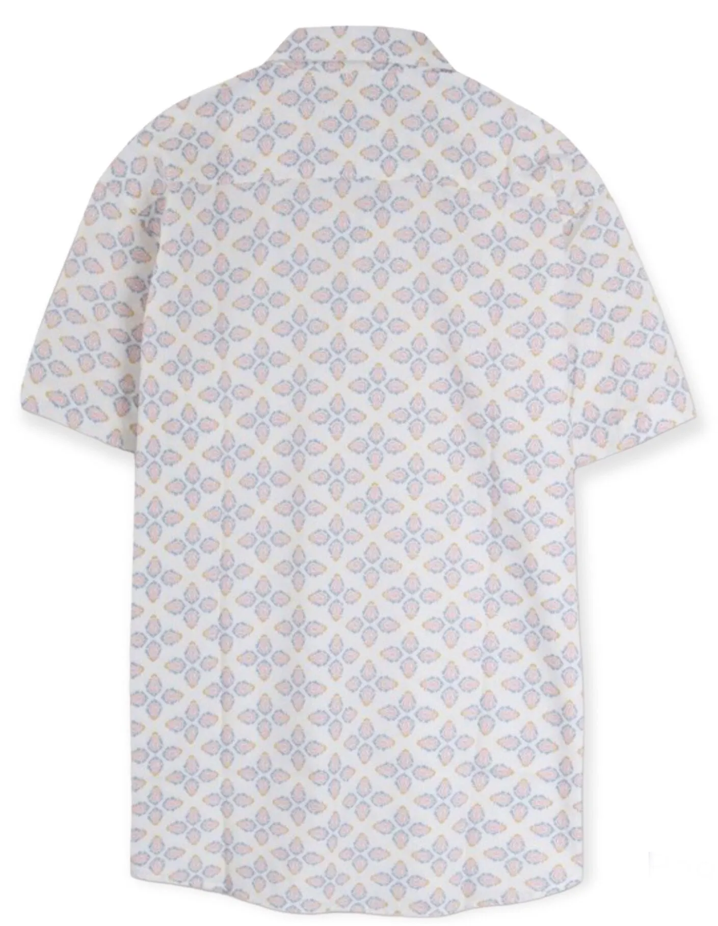 Snow White Geo Print Button Shirt