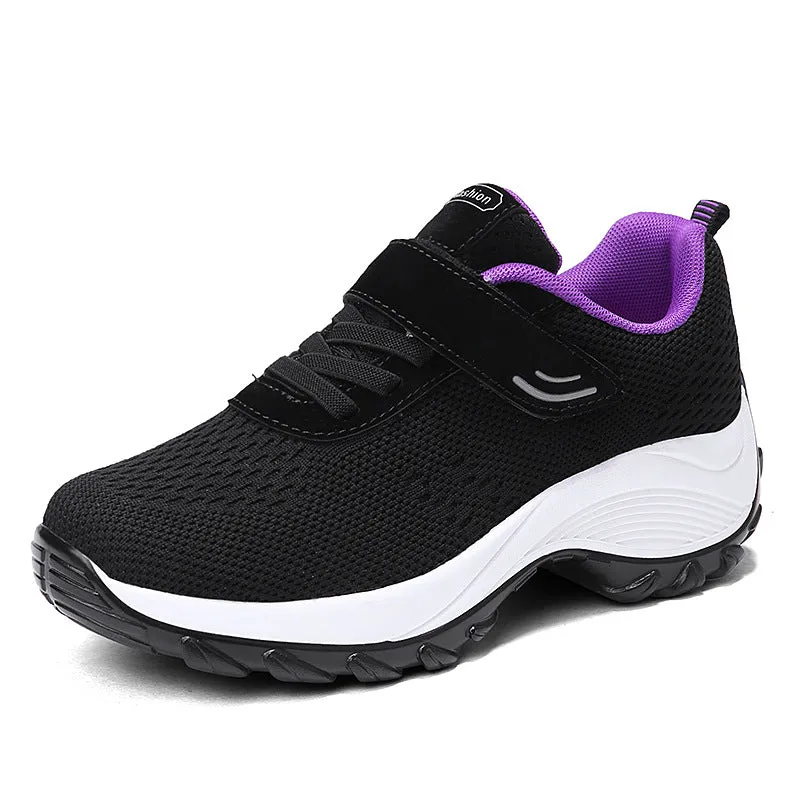 Step Into Unmatched Comfort with Owlkay Women's Woven Knit Sneakers