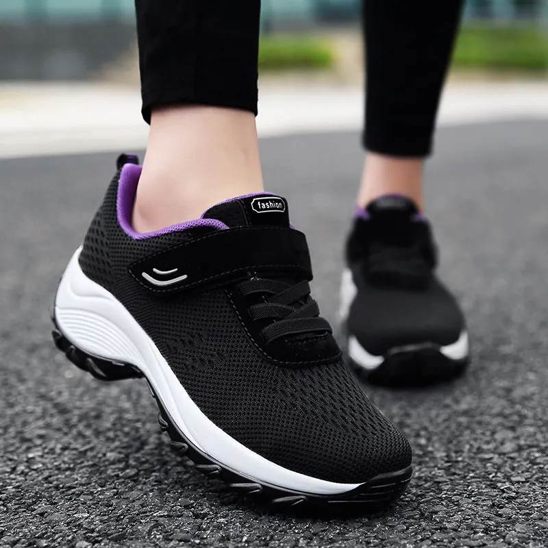Step Into Unmatched Comfort with Owlkay Women's Woven Knit Sneakers