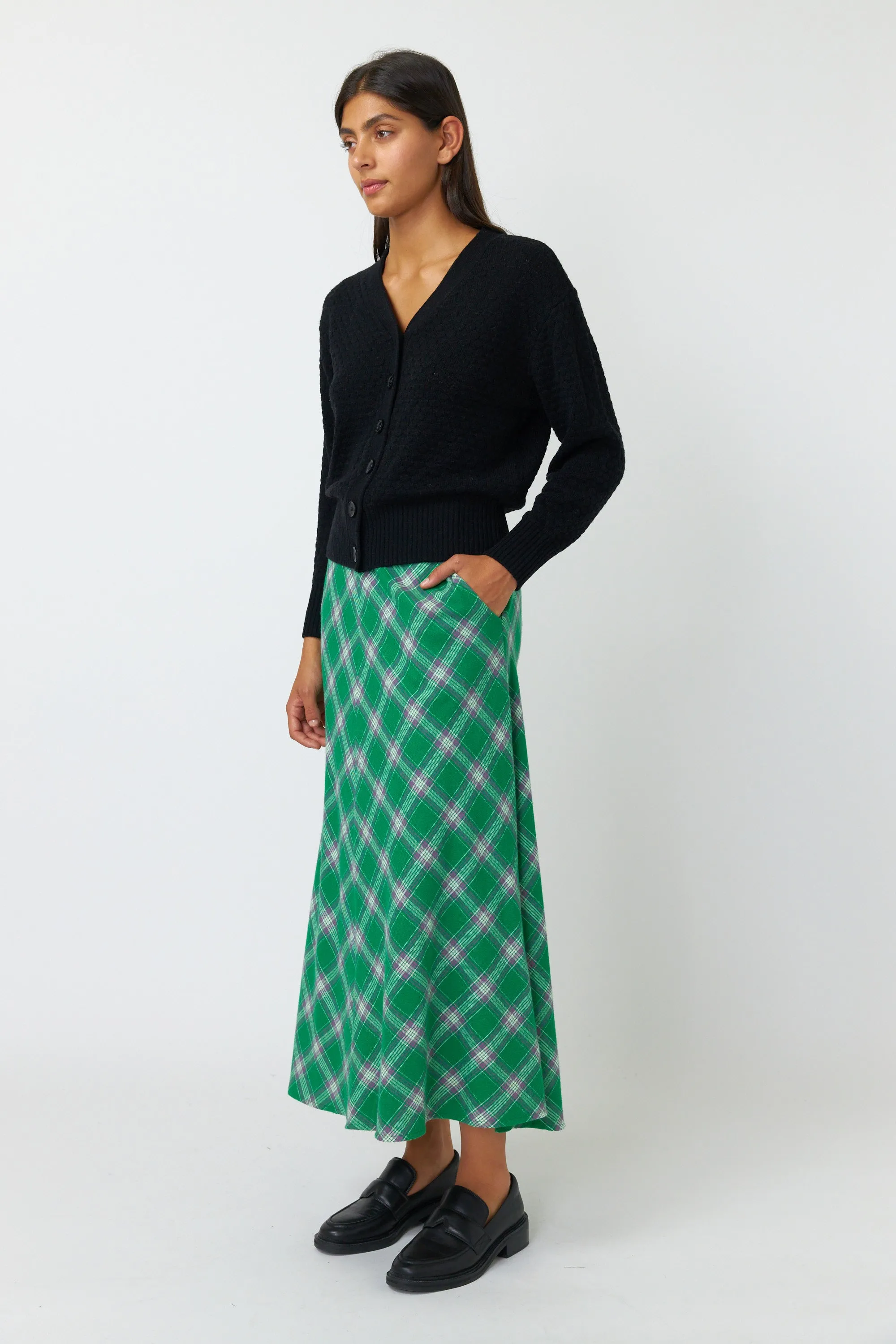 Sylvester Plaid Skirt - Green