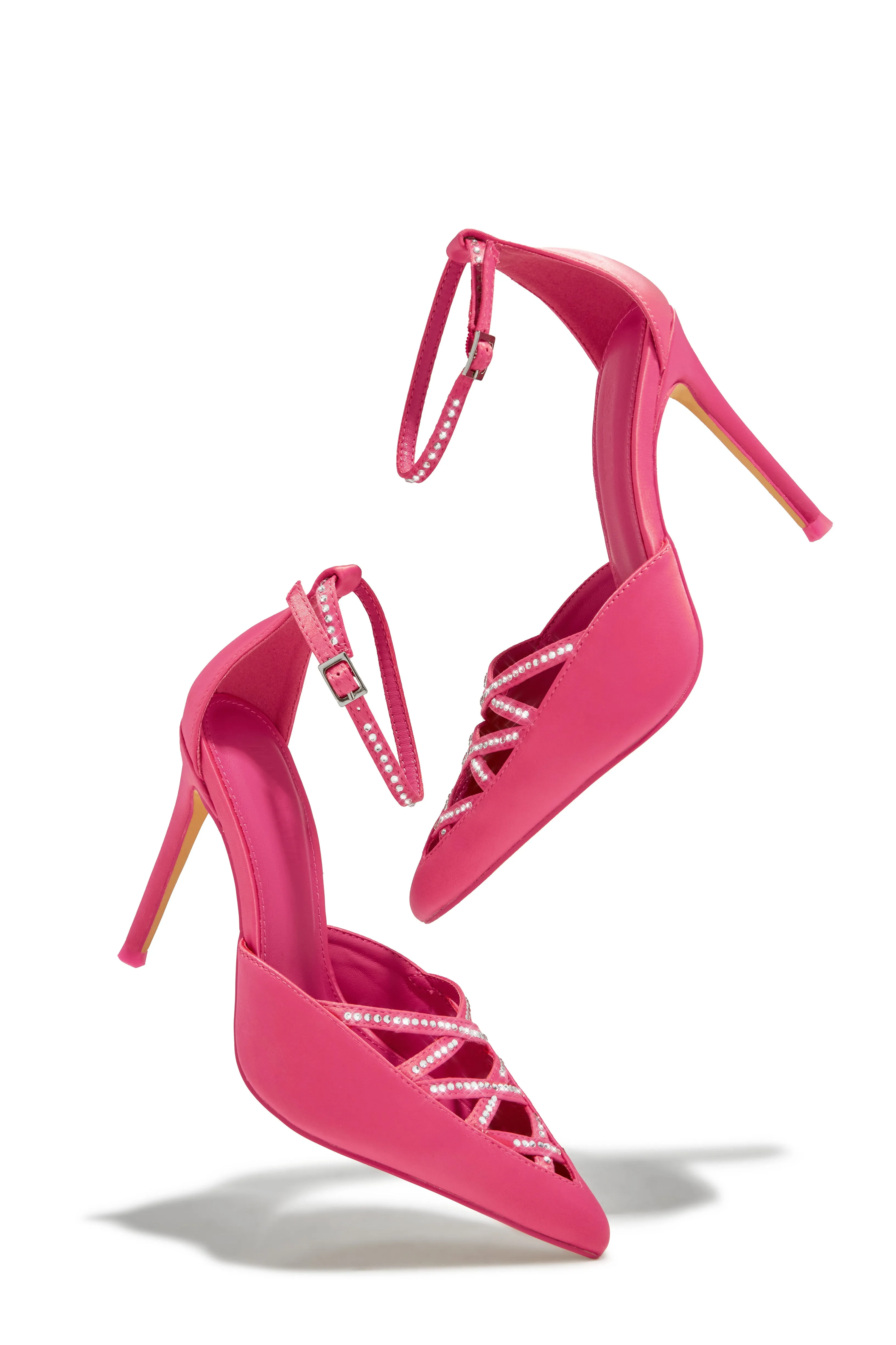 Tanalee Embellished High Heel Pumps - Pink