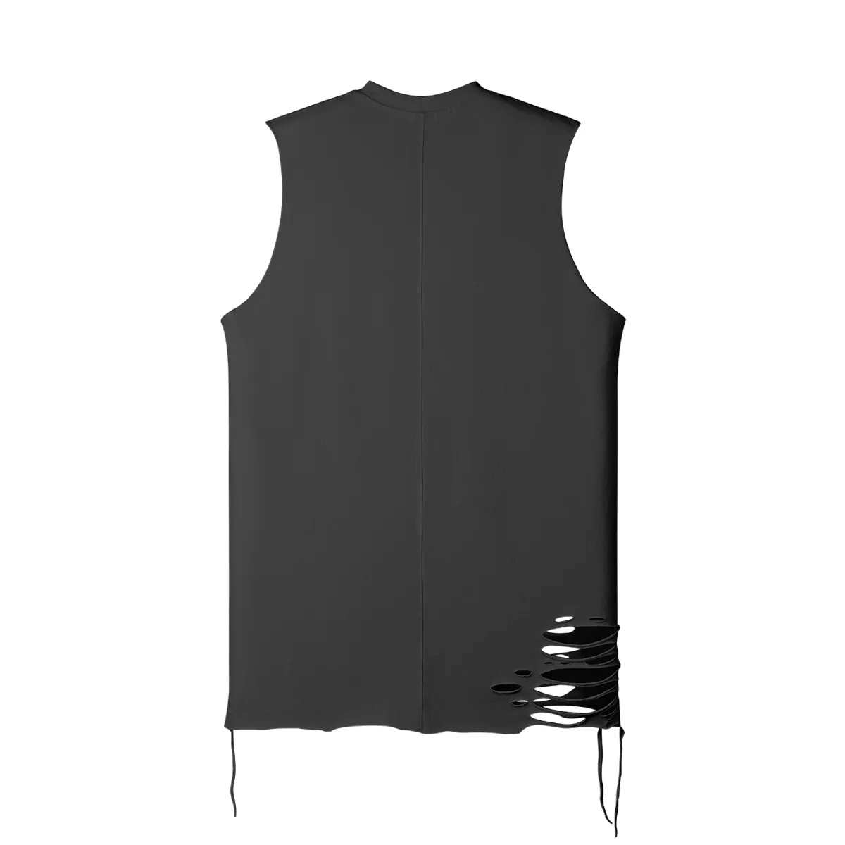 Teddy Ride Shred 180GSM Unisex Ripped Longline Tank Top