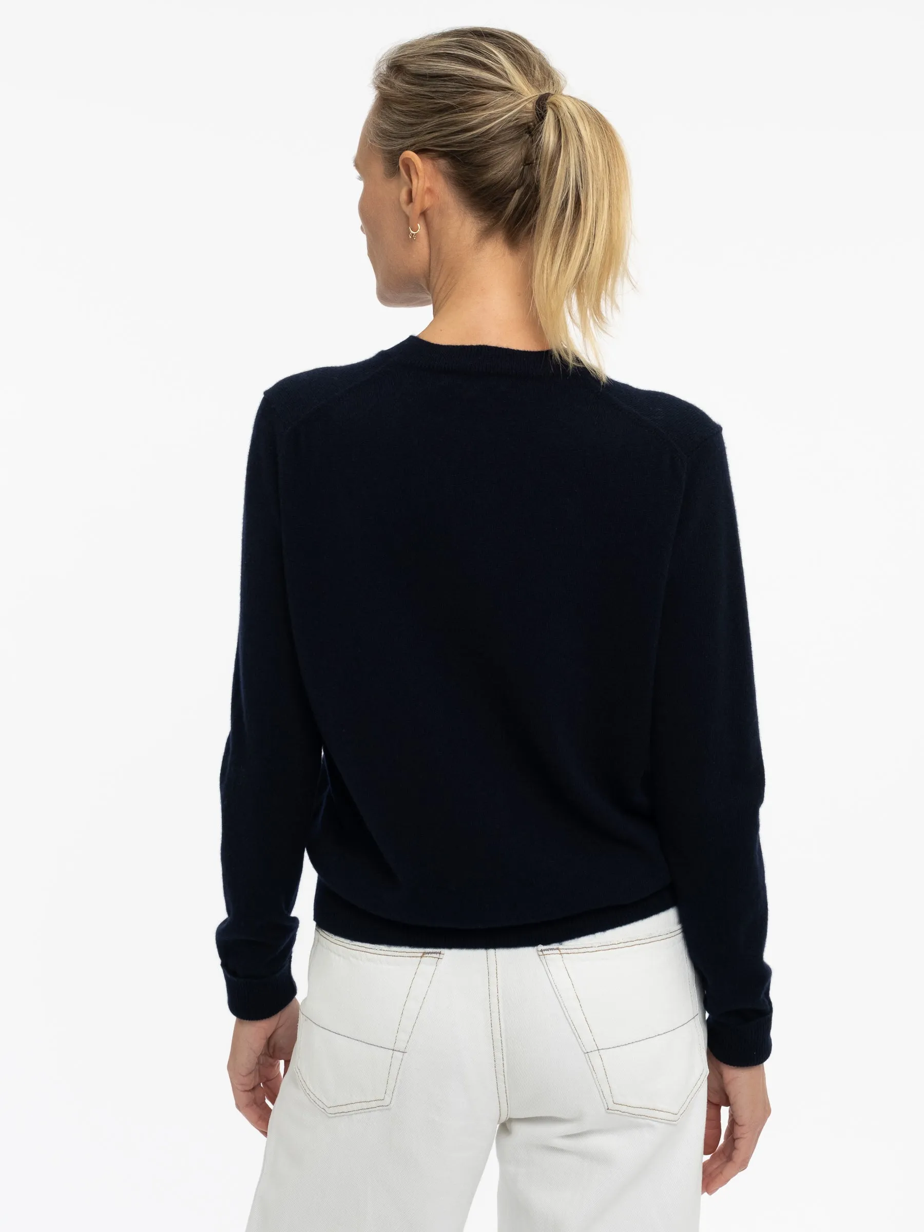 THE CROWN CARDIGAN | NAVY BLUE