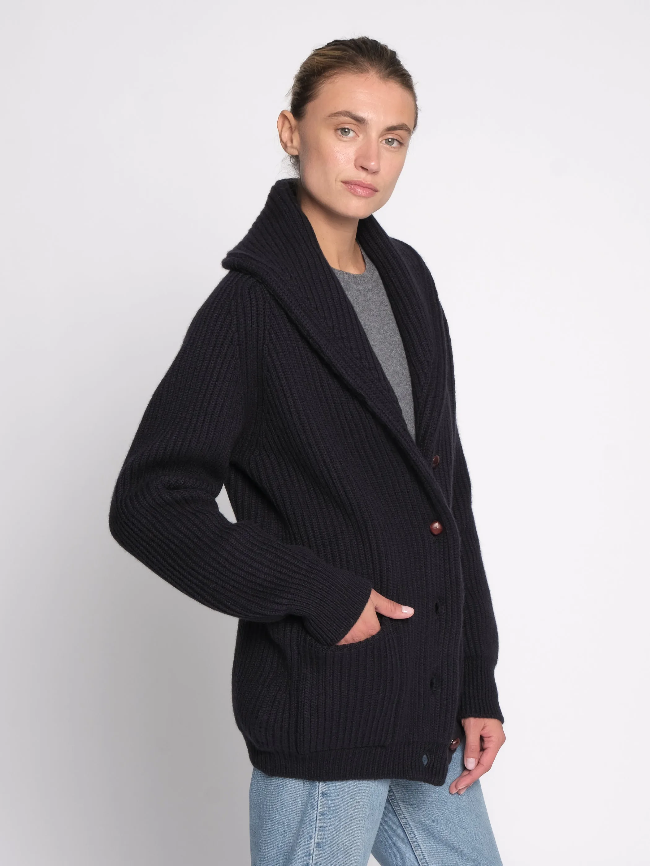 THE KENNEDY CARDIGAN | Navy Blue