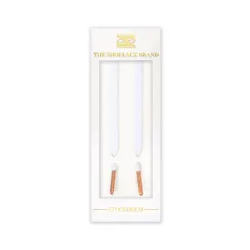 The Shoelace Brand - White Rose Shoelaces (120cm)