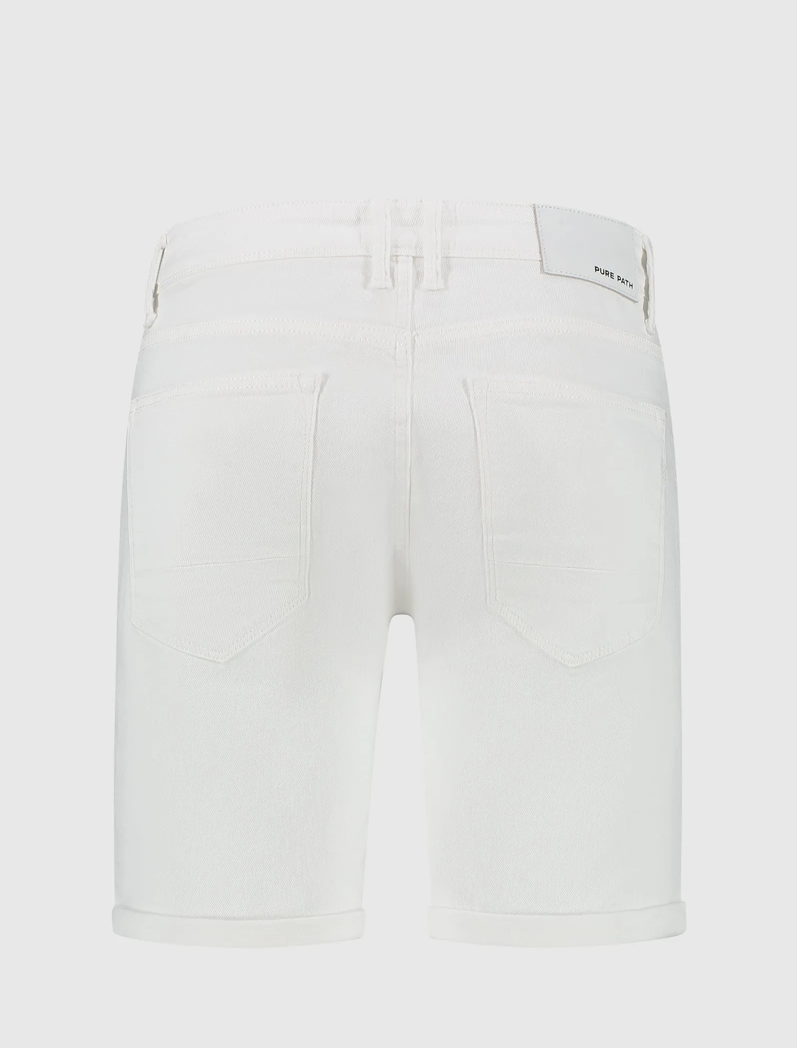 The Steve Skinny Fit Shorts | White