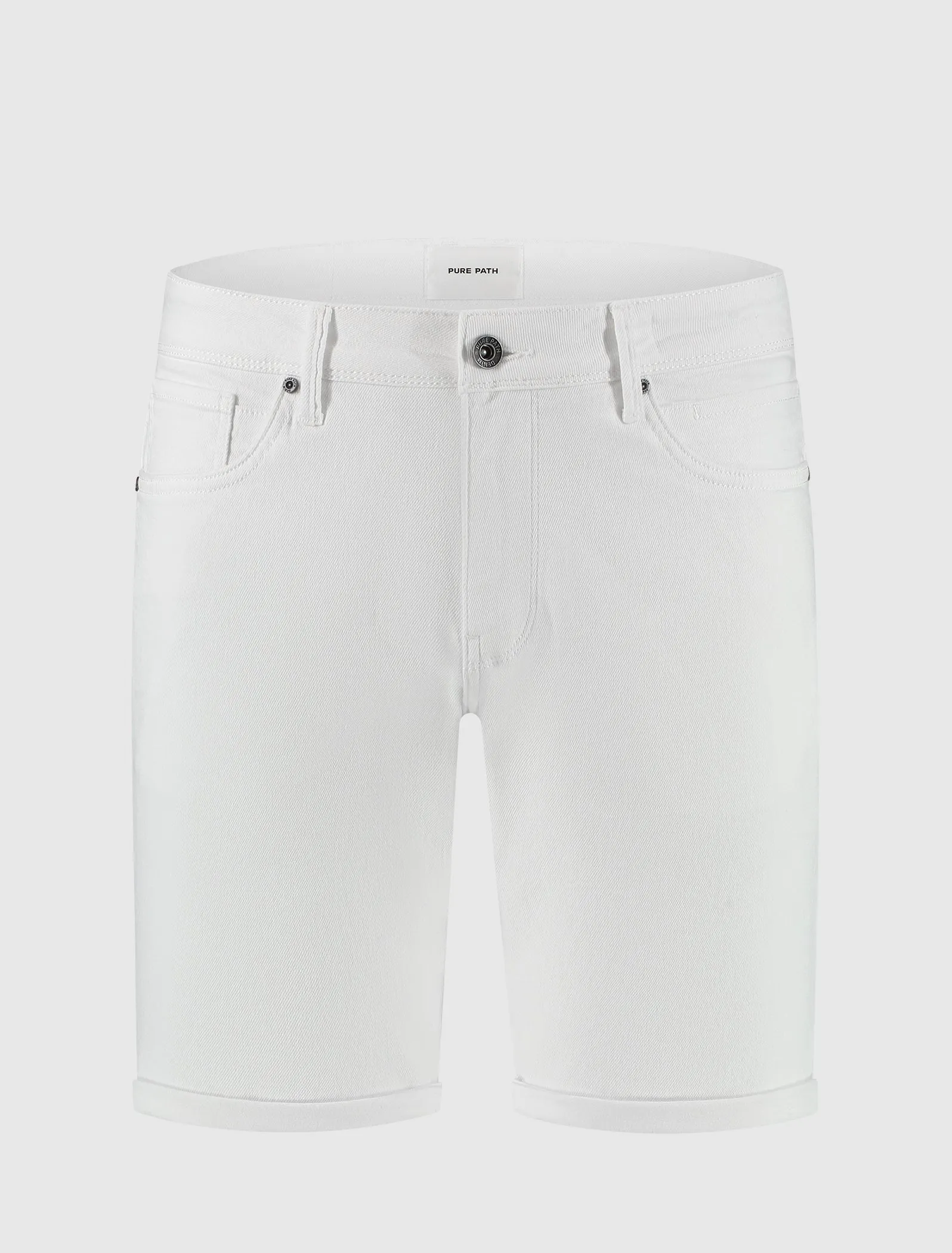 The Steve Skinny Fit Shorts | White