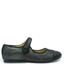 Tocoto Vintage Black Sparkly Captoe Mary Jane
