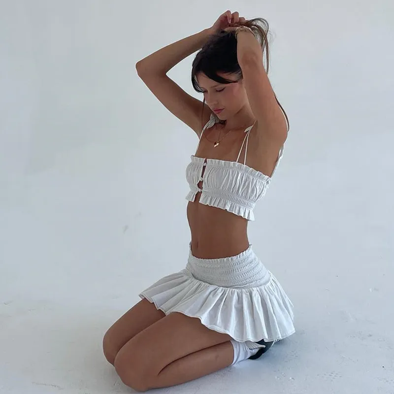Zayla Ruffle Skirt Set