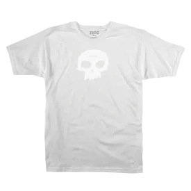 ZERO SINGLE SKULL T SHIRT WHITE/WHITE