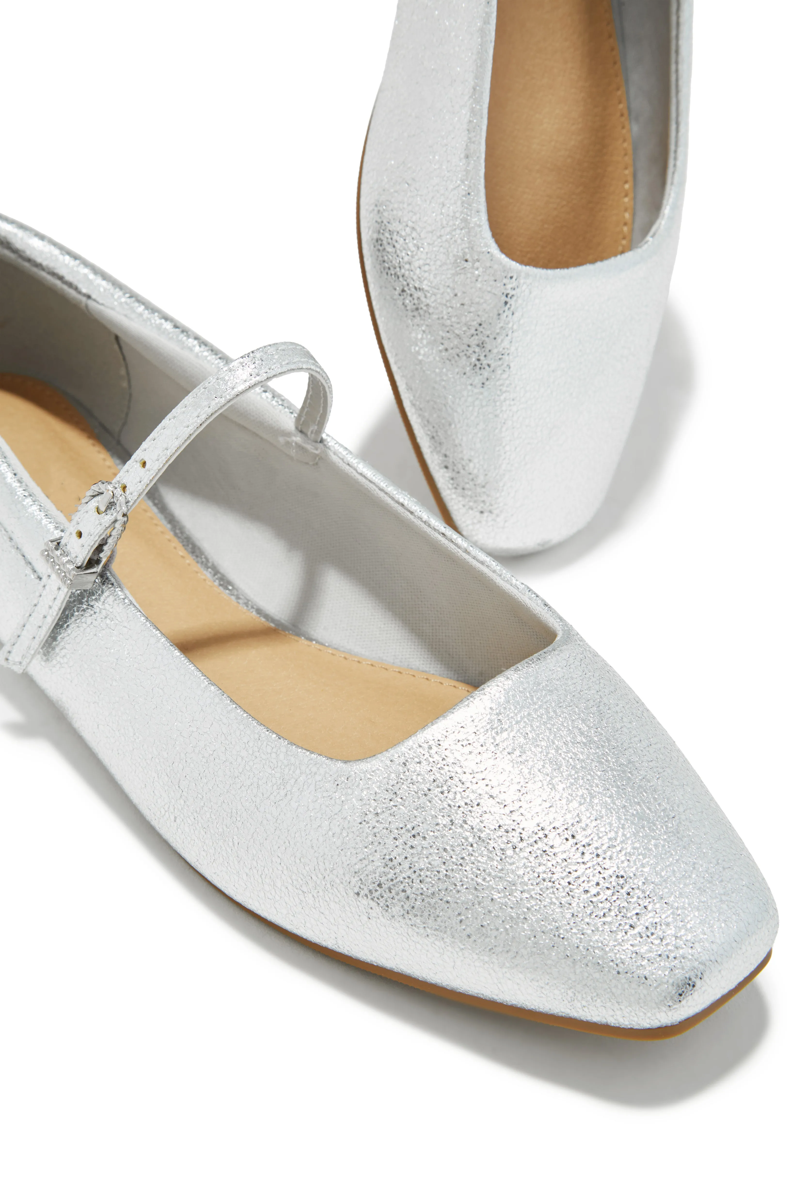 Zoe Flats - Silver