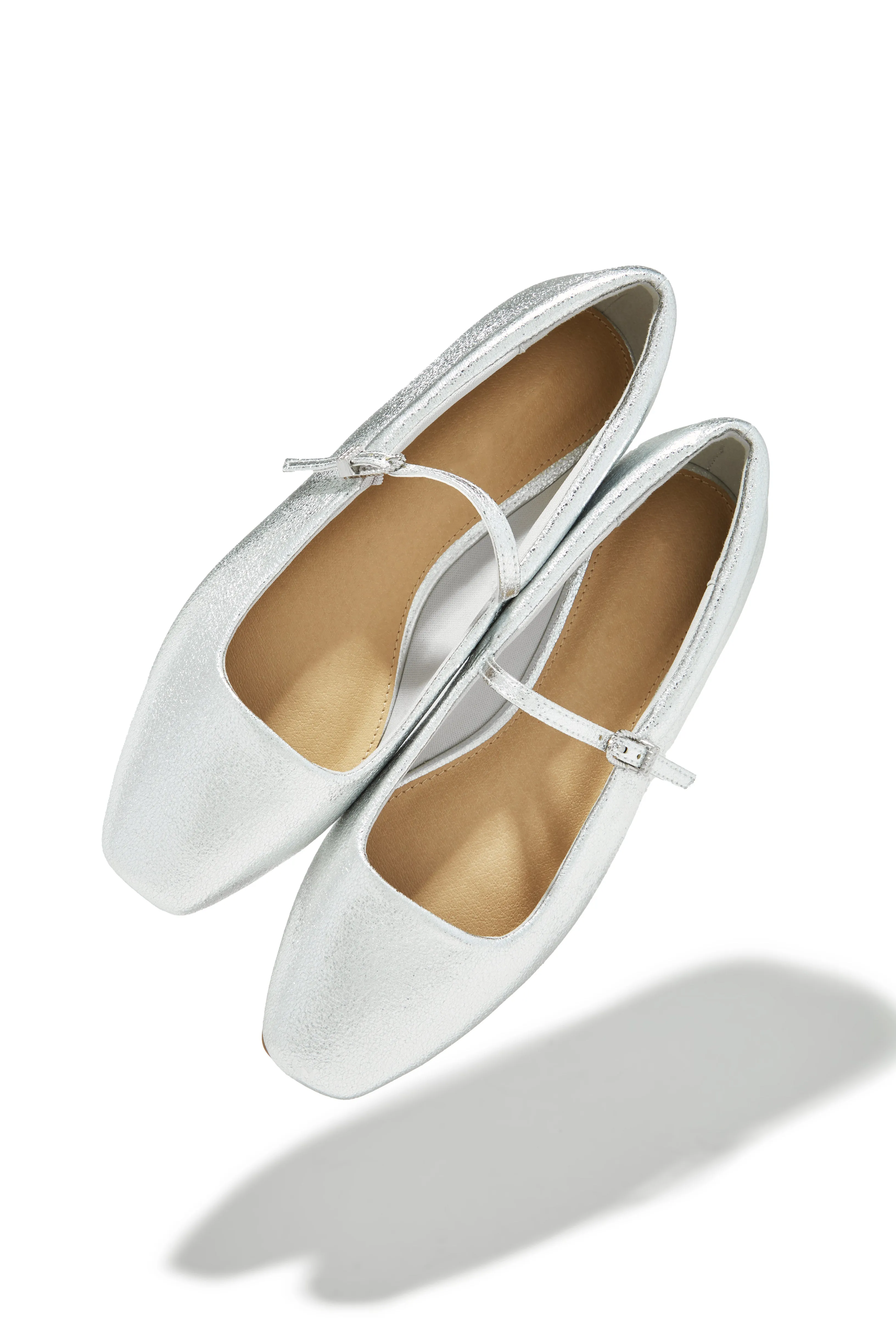 Zoe Flats - Silver
